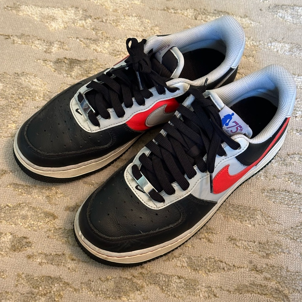Nike Men’s Size 8 Air Force 1 ‘07s 75th NBA Anniversary edition